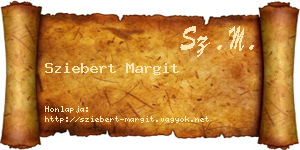 Sziebert Margit névjegykártya